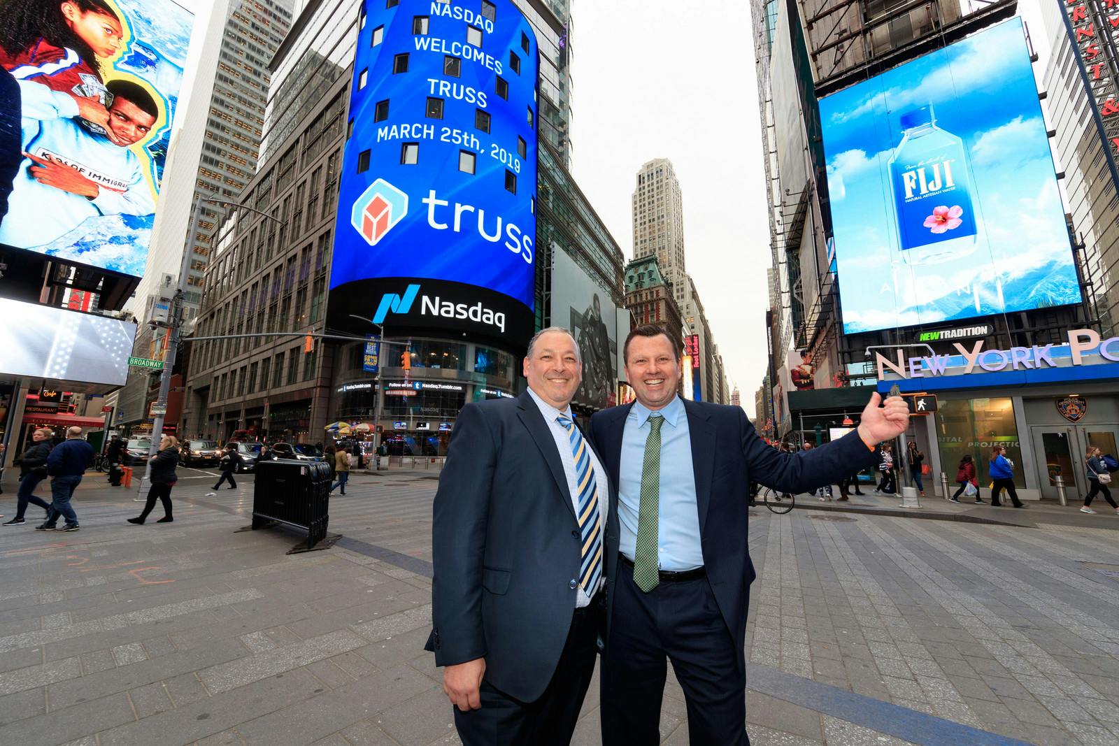Truss Founders in Time Square for Chicago Innovation Awards